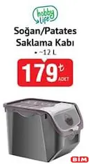 HOBBY LİFE SOĞAN/PATATES SAKLAMA KABI 12 L HOBBY LİFE SOĞAN/PATATES SAKLAMA KABI 12 L
